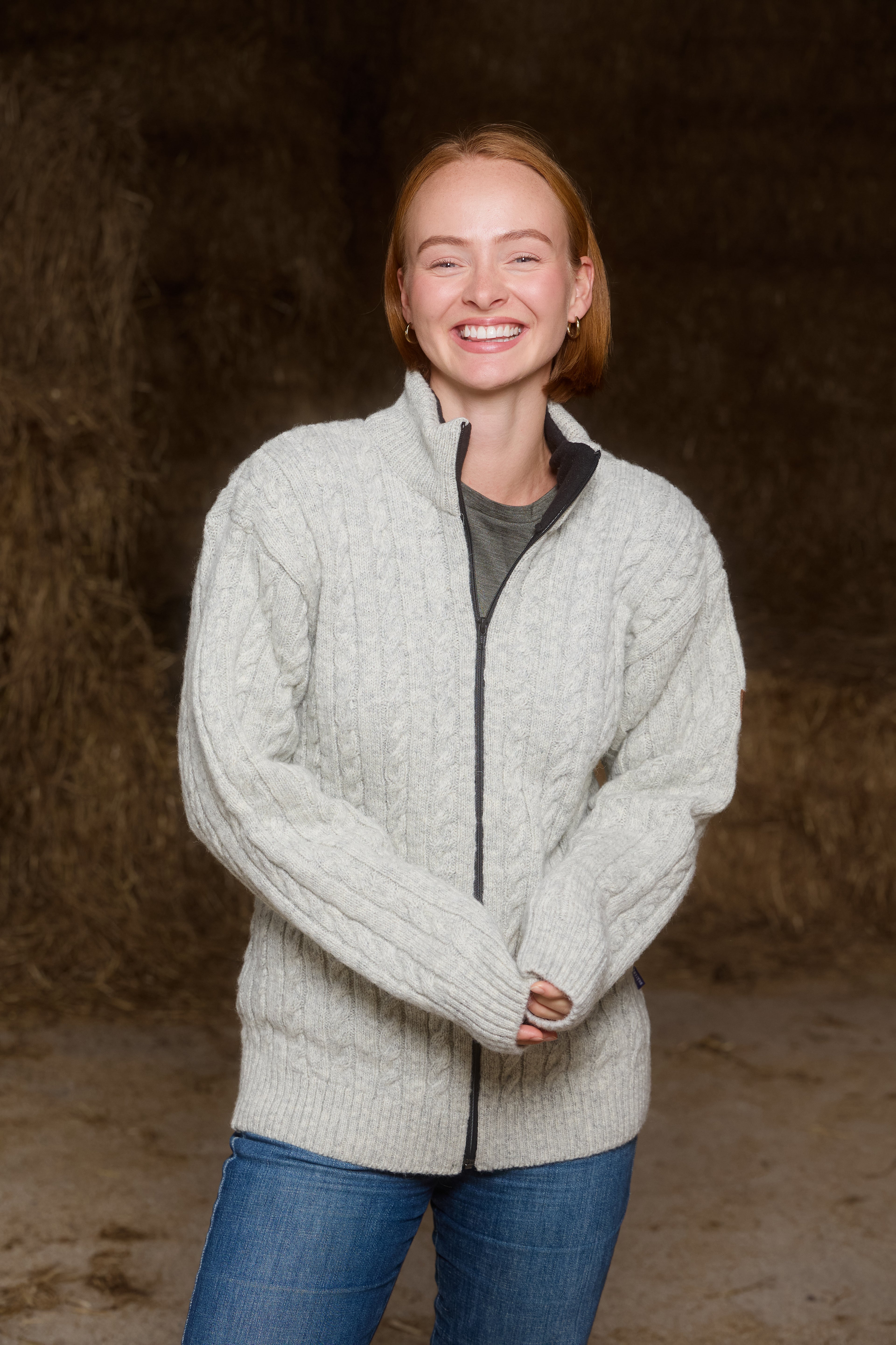 Homsbu Full zip Grey