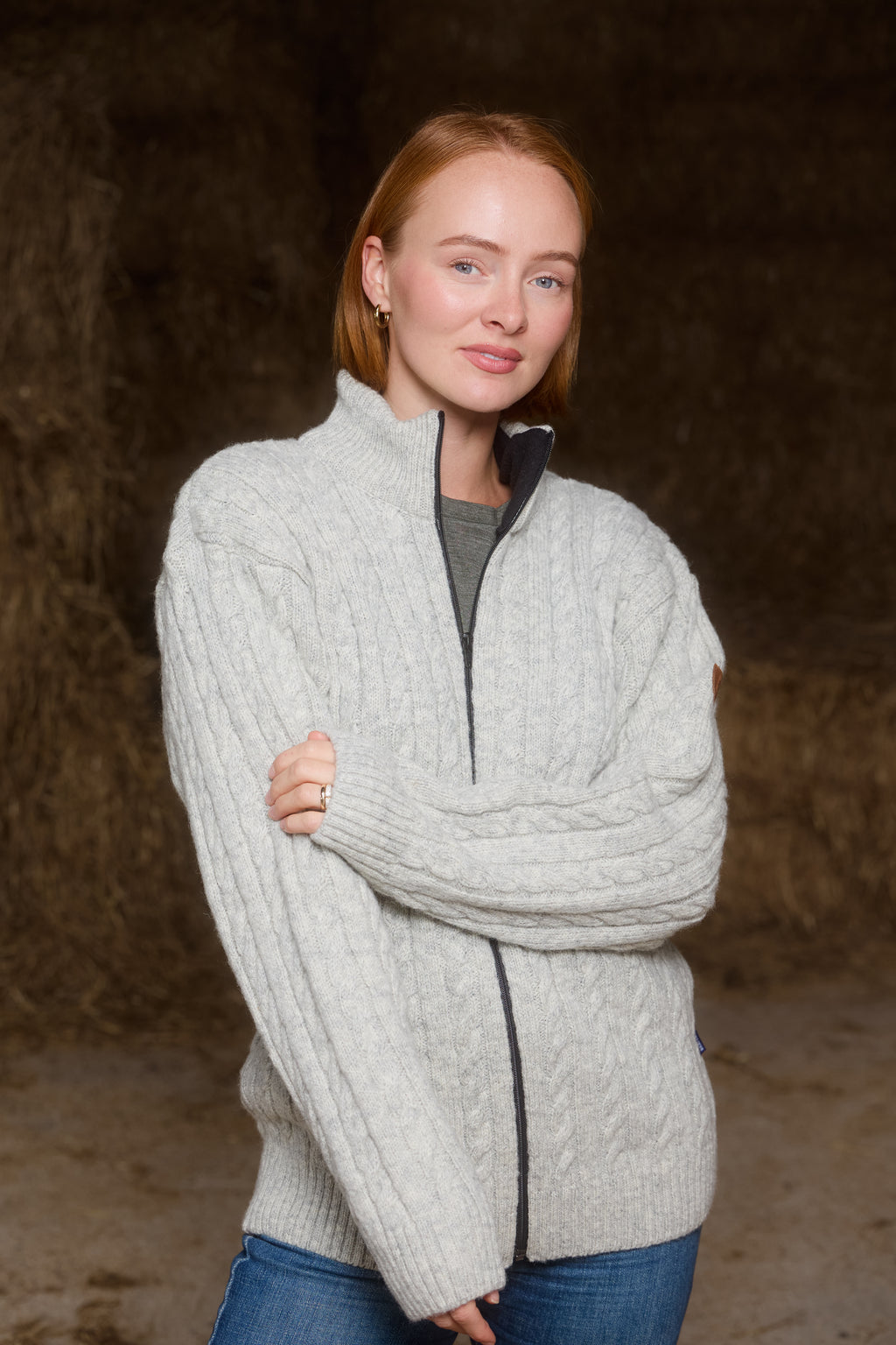 Homsbu Full zip Grey