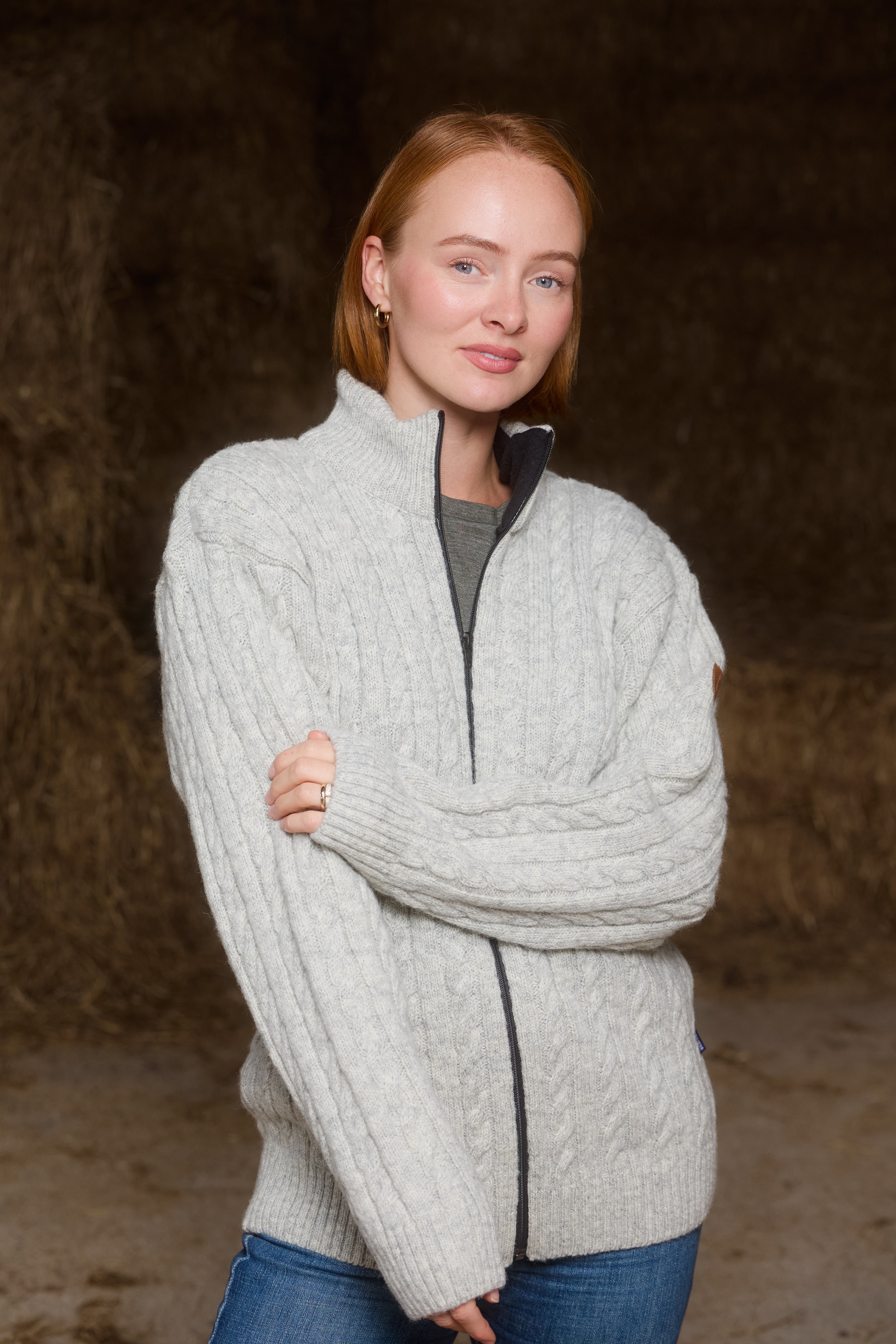 Homsbu Full zip Grey
