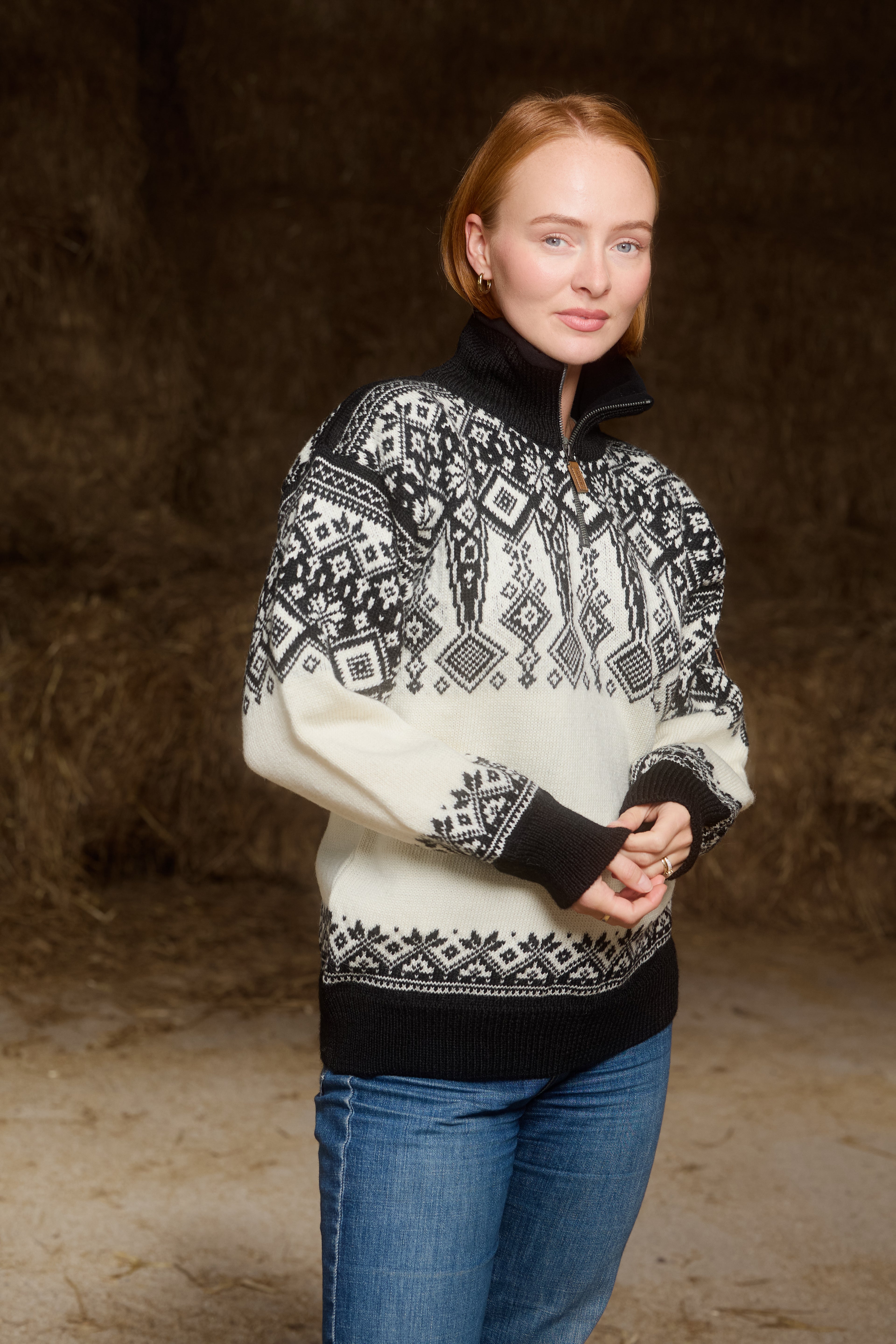 Hallingdal Offwhite/black