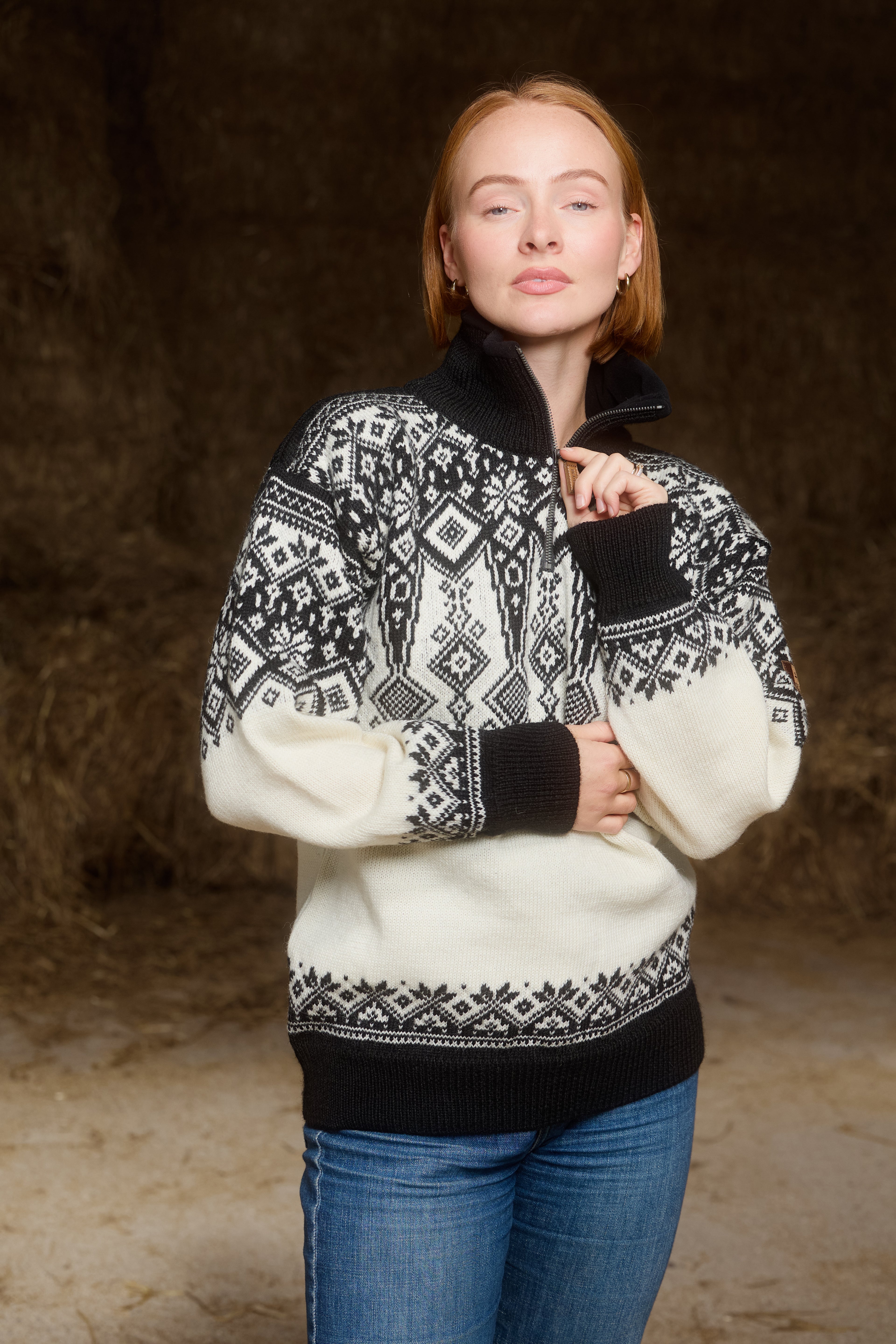 Hallingdal Offwhite/black